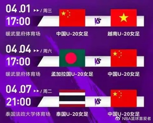 中国U20女足首战越南 争夺世青赛资格关键战